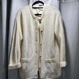 Cream Knit Women's Jacket